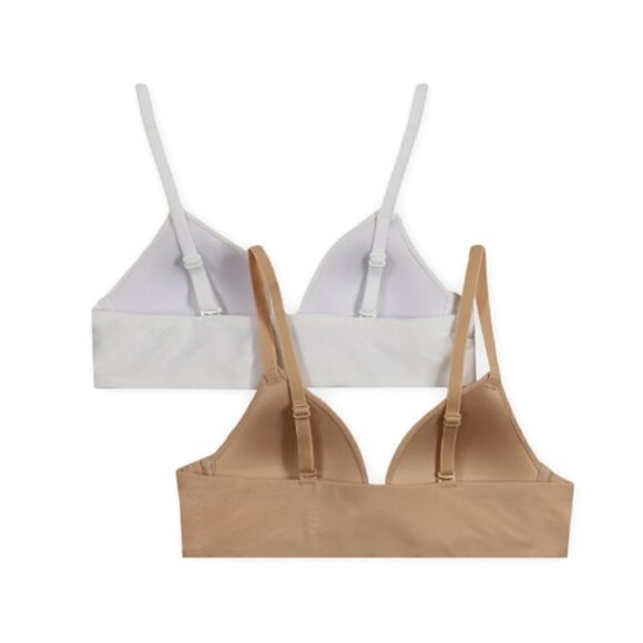 Girls' Pull Over T-Shirt Bras, 2 Pack - Picture 3 of 7